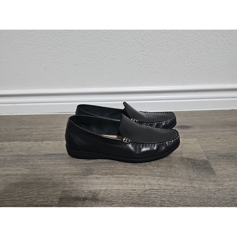 Mens Size 8.5M Black Giorgio Brutini Le‎ Glove Full Grain Leather Loafers 479181